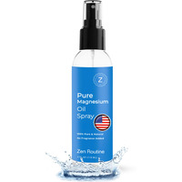 Pure Magnesium Oil Spray - 4Oz (Single) Organic Usp Grade, Topical Magnesium Spray For Feet, Leg Cramps, Weight Management, Aceite De Magnesio, Natural Salt & Ancient Minerals - Made In The Usa