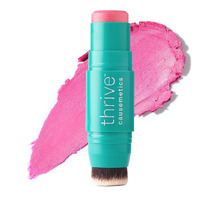 Thrive Causemetics Triple Threat Color Stick: Cream Blush Stick With Vitamin E, Evening Primrose Oil, Waterproof Smudge Proof Face Makeup Formula, Maggie (Rose Shimmer)