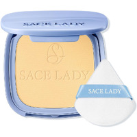 Sace Lady Face Powder Waterproof Setting Makeup, Talc-Free Oil Control Pressed Powder Compact For Women, Blurring Pores Matte Long Lasting Up To 24 Hours, Cruelty-Free (#06 Banana, 0.35Oz)