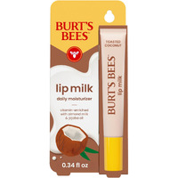 Burts Bees Lip Milk, Daily Lip Moisturizer, Toasted Coconut, Vitamin Enriched Moisturizing Lip Balm With Almond Milk And Jojoba Oil, Hydrating For Softer Lips, 1 Tube, 0.34 Fl Oz