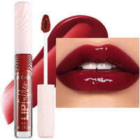 Lip Glosstinted Glitter Lipgloss Lip Oil Teens Moisturizing Lipstick Lip Balm High Shine And Vegan Plumping Lip Gloss For Women Girls Long-Lasting Dry Lip Care Lip Pumper Gloss 08Jelly Red