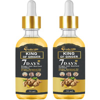 Vedoaid Ginger Oil For Hair Growth - Biotin Hair Growth Serum, 100% Pure Natural Ginger Essential Oil - Promotes Stronger, Thicker, Longer Hair In Women & Men (2Pc, Premium)