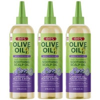 Ors Olive Oil Braidzone Soothing Scalp Oil With Lavender, Acai & Biotin For Nourishment 4.3 Oz (Pack Of 3)