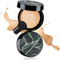 Mushroom Head Air Cushion Cc Cream Foundation Full Coverage Moisturizing Oil Control Waterproof Long-Lasting Even Skin Tone Natural Cream Foundation For Mature Skin (Natural)
