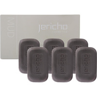 Jericho Dead Sea Mud Soap Bar - Mineral-Rich Face & Body Cleanser With Dead Sea Mud & Salt - Purifying Soap For Oily, Combination, And Acne-Prone Skin - 4.4 Oz X 6 Bars