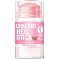Grospe Foot Cream, Foot Moisturizer With Peach Scent For Dry Cracked Feet Knees Elbows Hands - Heel Balm Stick With Natural Plants Oil Heel Cream Smoothing And Soft Skin 1.41Oz