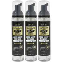 Wonder Lace Bond Lace Melt Mousse 3.38Oz/ 100Ml (3Pack)- Extreme Firm Hold (Supreme) | Biotin + Castor Oil | No Residue, Long Lasting Formula With Protecting Edges, Gives Undetectable And Natural Look