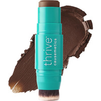 Thrive Causemetics Triple Threat Color Stick: Cream Bronzer & Contour Stick With Vitamin E, Evening Primrose Oil, Waterproof Smudge Proof Face Makeup Formula, Adrienne (Deep Tan Neutral)