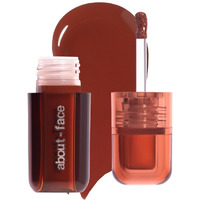 About-Face Blush Rush Liquid Blush - Hydrating, Buildable Formula With Jojoba Oil, Hyaluronic Acid, And Squalane - Long-Lasting Dewy Finish - Vegan & Cruelty-Free (Grand Prix - Rich Brown)