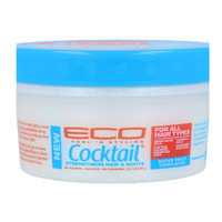 Ecoco Eco Cocktail Super Fruit Complex Hair Cream - Collagen, Amino Acids And Natural Oil Blend - Nourish And Protect Curls - Soft, Bouncy And Shiny Hair Without Leaving Heavy Build Up - 8 Oz