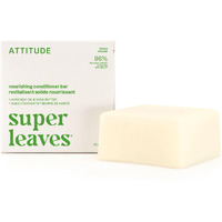 Attitude Nourishing Conditioner Bar, Natural Origin, For Dry And Dull Hair, Avocado Oil & Shea Butter, Clean Ingredients, Vegan, Pear & Amber, 3 Oz