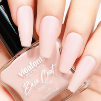 Vieafenti Matte Nail Polish Pink 15Ml, Quick Drying Neutral Matte Finish Air Dry Oil-Base Velvet Mist Effect Nails Art Varnish For Home Salon