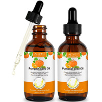 2 Pack Pumpkin Seed Oil, Pumpkin Seed Oil For Hair Growth, Pure Cold Pressed Pumpkin Seed Oil For Dry Damaged Hair Growth, Hydrating, Scalp Moisturizer, Nourishment
