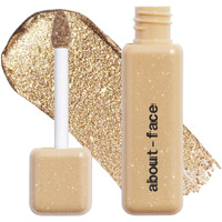 About-Face Fractal Glitter Eye Paint Apollo Empire - Smudge-Proof, Long-Lasting Liquid Eyeshadow - Intense Sparkle With Mousse Texture - Vegan, Cruelty-Free, Marula Oil Infused - 0.13Oz (Gold)