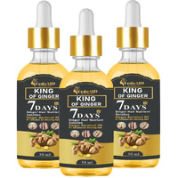 Vedoaid Ginger Oil For Hair Growth - Biotin Hair Growth Serum, 100% Pure Natural Ginger Essential Oil - Promotes Stronger, Thicker, Longer Hair In Women & Men (3Pc, Premium)