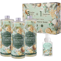 Romiie Zoi Foaming Hand Soap Refill Gift Set-3 Pack With Dispenser, Cruelty-Free And Biodegradable Formula, Moisturizing With Essential Oil For Sensitive Skin,Wild Lemon Verbena Scent,(33.8 Fl Oz X 3)