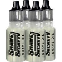 Shave Secret Shaving Oil - The Most Comfortable And Smoothest Shave Ever! 18.75Ml - 4 Pack