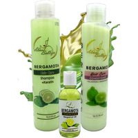 Bergamota Shampoo (16.23 Fl. Oz) + Conditioner (16.23) + Beauty Oil (4 Fl. Oz) Alma Belleza's Bergamota Hair Care Set