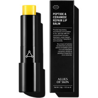 Allies Of Skin Peptide & Ceramide Repair Lip Balm With Palmitoyl Tripeptide-5, Ceramide Np, Sea Buckthorn Oil, Avocado Oil, Sunflower Seed Oil, Shea Butter, Vitamin C & E. 3.8G/ 0.13 Oz