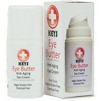 Keys Eye Butter Luminescent Natural, Vegan, Chemical-Free Moisturizing Eye Cream For Sensitive Skin In Airless Travel Pump - With Whole Cucumber Extract, Aloe Vera, Avocado Oil, And Shea, 0.5 Ounces
