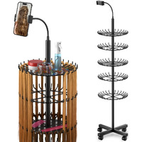 Vifocufy Braiding Hair Rack Standing Hair Extension Holder - 140 Pegs Braiding Hair Rack & Divider Stand With Phone Holder For Displaying And Separating Hair