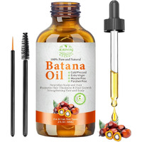 Batana Oil For Hair Growth - Organic Dr. Sebi Cold Pressed Glass Bottle Pure Oil To Thicken Brows, Natural Repair Hair & Scalp, Fights Frizz, Split Ends, All Hair Types (2 Fl Oz) By Mmpang