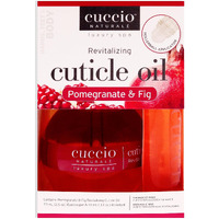 Cuccio Naturale Cuticle Revitalizing Oil Set - Provides Intense Hydration - Replenishes And Strengthens Nails - Promotes Healthy Skin - Easy To Use Rollerball Applicator - Pomegranate And Fig - 2 Pc