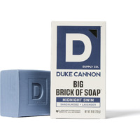 Duke Cannon Midnight Swim Big Brick Of Soap - Sandalwood + Lavender Scent, 10 Oz. - Large Triple-Milled Bar Soap For Men, Long-Lasting, Moisturizing With Natural Oils, Supports U.S. Veterans