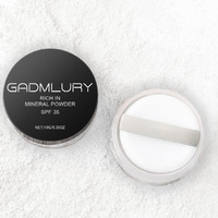 Mineral Setting Powder, Spf 35, Sunscreen Silica-Based Loose Powder, Oil Control & Pore Blurring, Universal Translucent Finishing Makeup (Solar Veil)