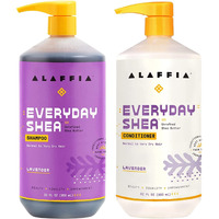 Alaffia Everyday Shea Shampoo And Conditioner - Normal To Very Dry Hair, Cleans And Protects, Supports Balance Ph For Luxurious Locks With Shea Butter And Coconut Oil, Lavender, 32 Oz Each