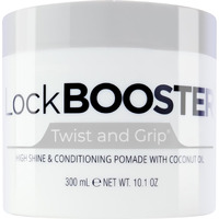 Style Factor Lock Booster Twist & Grip Braid Gel (10.1 Oz.) With Coconut Oil - Strong Hold, Flake-Free, Frizz-Free Hair Braiding Gel For Defined & Long-Lasting Twists, Locs & Braids