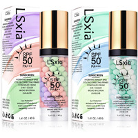 3-In-1 Primer For Face Before Makeup?Spf 50 Sunscreen??Color Corrector? ?Makeup Base?Multi-Task Moisturizing, Oil Control & Tone-Perfecting For Radiant Skin One Step (#01+#02)