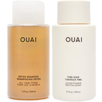 Ouai Detox Shampoo & Fine Hair Conditioner Bundle - Clarifying Shampoo For Build Up, Dirt, Oil, Product And Hard Water & Volumizing Conditioner For Fine Hair (2 Count)