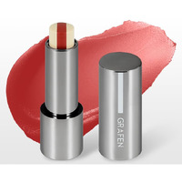 Grafen Triple Lip Tinted Lip Balm - Natural Color Lip Care With Moisture, Matt Finish, Nourishing Oils For Soft & Healthy Lips (Multiple Shades) (Red Brown)