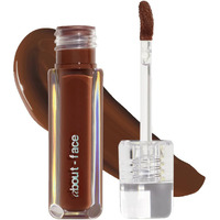 About-Face Light Lock Lip Gloss Feel It All - Non-Sticky, High-Shine Lip Oil Gloss With Coconut Oil, Peppermint & Lavender - Vegan, Cruelty-Free, Clean Beauty - 0.21 Oz (Milk Chocolate)