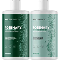 Biotin Rosemary Shampoo And Conditioner Set - Vegan Biotin Shampoo And Conditioner Set Volumizing Complex With Rosemary Essential Oil For Fine Weak & Dull Hair - Sulfate & Paraben Free (16 Fl Oz)