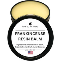 Frankincense Balm, Frankincense Resin Infused Castor Oil Balm With Shea Butter, Vitamin E, Natural Beeswax, Moisturizer Rub For Sensitive Dry Skin, Foot Therapy And Cracked Feet, 2Oz Made In Usa