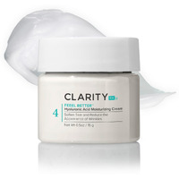Clarityrx Feel Better Hyaluronic Acid Moisturizing Cream, Natural Plant-Based Face Moisturizer With Jojoba Oil For Dry, Aging Skin (0.5 Oz.)