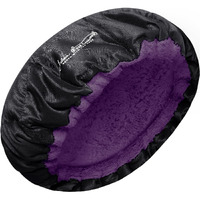 Heat Cap For Deep Conditioning & Oil Treatments - Cordless Microwaveable Heating Cap For Natural, Kinky, Curly, Wavy, 4C, Straight Hair - Flaxseed Bonnet Retains Heat For 20-30 Min - Purple
