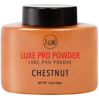 J.Cat Beauty Luxe Pro Makeup Setting Powder, Matte Finish, Helps Absorb Oil And Minimizes Pores, Suitable For Baking, Shade Chestnut, 1.5 Oz
