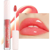 Lip Glosstinted Glitter Lipgloss Lip Oil Teens Moisturizing Lipstick Lip Balm High Shine And Vegan Plumping Lip Gloss For Women Girls Long-Lasting Dry Lip Care Lip Pumper Gloss Moo-Dy Peach04