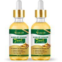 Vedoaid Ginger Oil For Hair Growth - Biotin Hair Growth Serum, 100% Pure Natural Ginger Essential Oil - Promotes Stronger, Thicker, Longer Hair In Women & Men (2Pc, Upgraded)