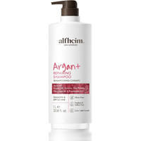 Alfheim Argan+ Repairing Shampoo | Argan Oil & Hydrolyzed Keratin For Deep Hydrating & Strengthening | Sulfate-Free For Dry, Damaged & Fragile Hair | Reduce Breakage And Frizz | 33.8 Fl Oz