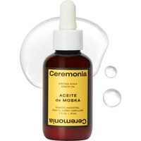 Ceremonia Aceite De Moska Hair Oil Heritage Scalp Remedy Serum Nourishing And Balancing Pre-Shampoo Treatment, 2 Fl Oz | 60 Ml