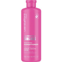 Lee Stafford Smoothing Conditioner | Illuminate & Shine - Best For Dry Dull Hair, Lightweight Cream For A High Gloss Sleek Silk Shiny Finish, Infused With Marula Oil For Rich Moisture, 16.9 Fl Oz