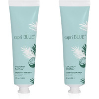 Capri Blue Moisturizing Hand Creams Travel Size - Flora Edit Collection - Nourishing Hand Cream For Dry Cracked Hands With Jojoba Oil & Shea Butter - Skin Care (Coconut Santal, 3 Oz Pack Of 2)