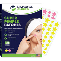 Star Pimple Patches For Face - Hydrocolloid Acne Patches For Quick Zit Relief And Blemishes, Invisible Spot Stickers That Stay All Night, Gentle For All Skin Types, Oil-Free (80 Count)