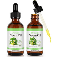 Apuufyqc Neem Oil For Skin - 2 Pack, Pure Natural Cold Pressing, Free Of Hexane, Nourishes The Skin And Hair, Reduces Fine Lines, 4.04 Oz