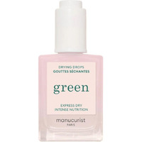 Manucurist Green Nail Polish Drying Drops - Fast Dry Nail Polish - Halves Drying Time - Nourishing Nail Care - 49.5% Bio-Sourced - Nail Oil - Cuticle Oil For Nails - Green System Compatible 0.5 Fl Oz