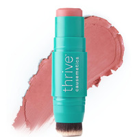 Thrive Causemetics Triple Threat Color Stick: Cream Blush Stick With Vitamin E, Evening Primrose Oil, Waterproof Smudge Proof Face Makeup Formula, Kaisa (Dusty Rose Matte)